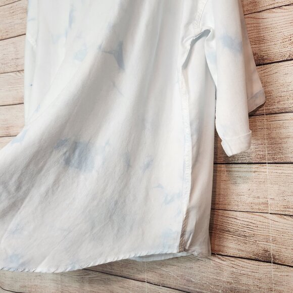 New With Tags Laurie Felt TENCEL Button-Front Shirt Tie Dyed Plus Size 3X - Picture 16 of 16